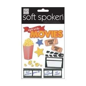  Soft Spoken Themed Embellishments   Night At The Movies 