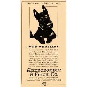  1934 Ad Abercrombie & Fitch Store Scottie Dog Corner 