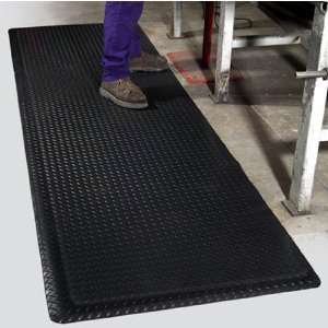   Diamond Foot Floor Mat, 3 x 5 x 11/16 inch, Black