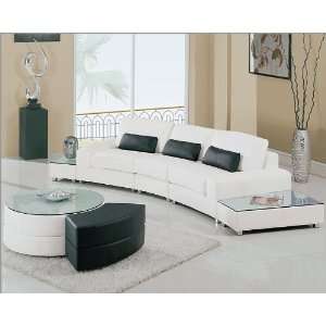   Furniture Modern White Sectional Sofa Set GFF282WH