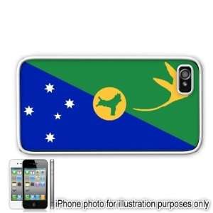 Christmas Island Flag Apple Iphone 4 4s Case Cover White