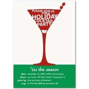  Holiday Party Invitations   Christmas Martini By Robyn 