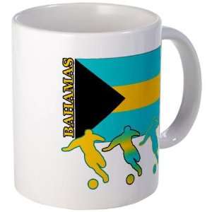 Bahamas Soccer Sports Mug by  