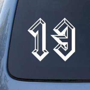 Number 13 Gothic   Car, Truck, Notebook, Vinyl Decal Sticker #2241 