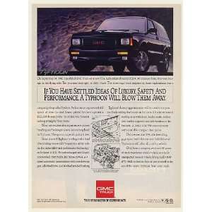  1992 GMC Typhoon Truck Photo Print Ad (51024)