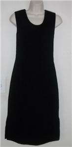 BCBG Classic Black Sheath Tunic Knee Length Career Dress Size Small
