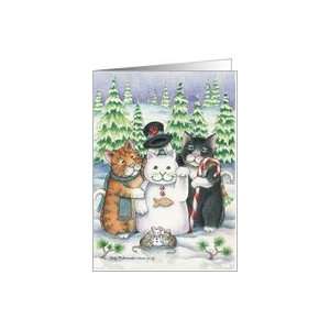  Snowcat Christmas Open House Cats Invitation (Bud & Tony 