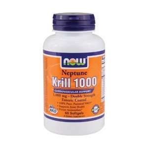  Now Neptune Krill Oil 1,000mg, 60 Softgel Health 