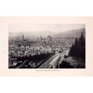  1912 Print Roofs Florence Cityscape Italy City Skyline 