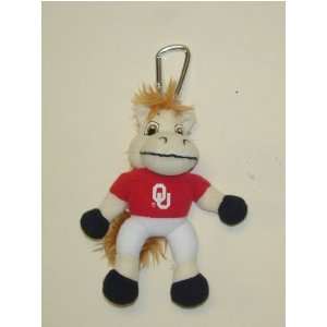  Oklahoma Sooners Team Mascot Plush Key Chain/Backpack Clip 