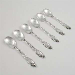 Mille Fleurs by Simpson, Hall & Miller, Sterling Ice Cream Spoons, Set 
