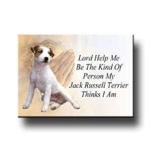 Jack Russell Terrier Lord Help Me Be Fridge Magnet 