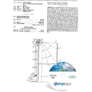  NEW Patent CD for SILAGE DISTRIBUTOR 