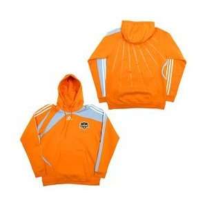   Dynamo Mens Hooded Fleece Sweatshirt   Light Orange Small Sports