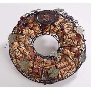  Wreath Metal Cork Holder