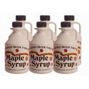 Vermont Dark Amber Maple Syrup   Case of 6 Half Gallon  
