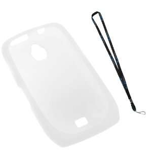  GTMax Clear Rubber Soft Skin Silicone Case + Strap Lanyard 