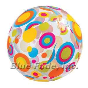  Intex (24 in.) Lively Print Circles Beach Ball Toys 