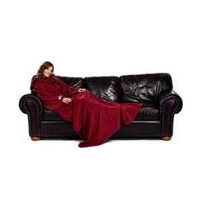  Slanket   fleece blanket with sleeves   Ruby Wine