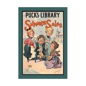    Pucks Library Summer Salad 12x18 Giclee on canvas