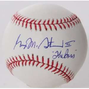 George Steinbrenner Autographed Baseball JSA   Autographed Baseballs 