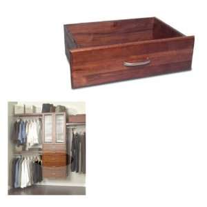 Drawer Kit for Deluxe Closet System (Mahogany) (8H x 24W x 16D 