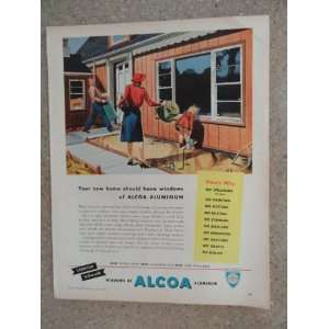  Windows of Alcoa Aluminum, Vintage 40s full page print ad 