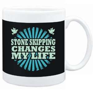  Mug Black  Stone Skipping changes my life  Hobbies 