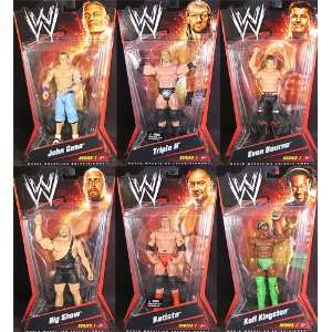   COMPLETE SET OF 6 WWE TOY WRESTLING ACTION FIGURES Toys & Games