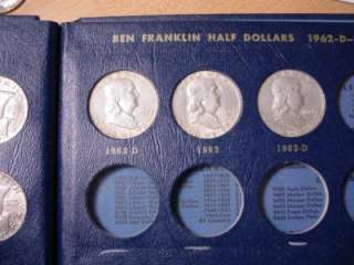COMPLETE SILVER FRANKLIN HALF DOLLAR SET 1948 1963  