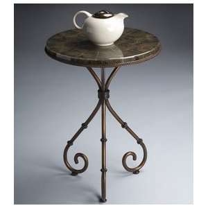  Butler Skeletonized Leaves Top Accent Table