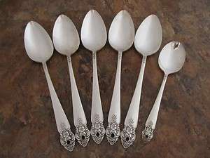   DISTINCTION   5 Serving Spoons & Sugar   Silverplate Flatware   Lot Q