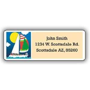  Sailboat Holiday Address Label