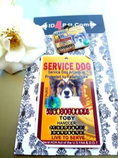 Service Dog/ Animal ID Tags & Badges  