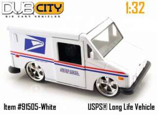 Jada 132 Diecast Dub City USPS Long Life Vehicle  