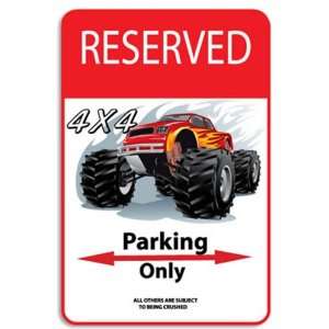  Seaweed Surf Co 4x4 Parking Only Aluminum Sign 18x12 