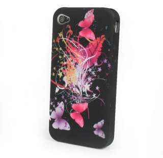   Silicone Soft Back Case Cover Skin For Apple iphone 4 4G 4S  