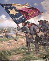 Color Bearer 1st Texas Regt. CSA 1862 Civil War Print by Don Troiani 
