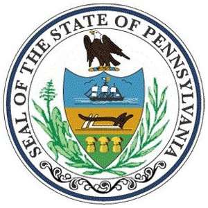  Pennsylvania State Seal Flag Pack of 12 Gift Tags