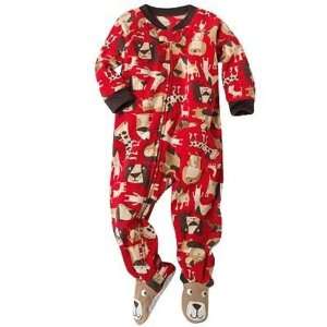 Carters Boys One piece Polyester Microfleece L/S Footed 