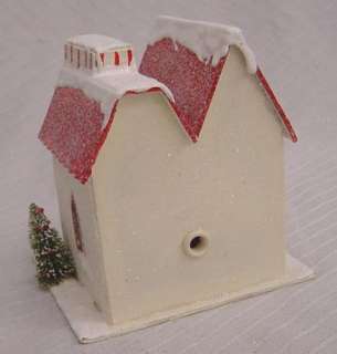 VINTAGE STYLE CHRISTMAS HOUSE STORE MERRY HOLIDAYS  