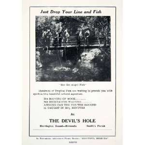  1947 Ad Devils Hole Tropical Fishing Fishermen Smith 