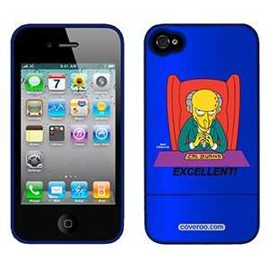  Mr Montgomery Burns The Simpsons on Verizon iPhone 4 Case 