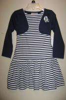 Youngland Toddler Girls Dress Navy/White 4T NWT  