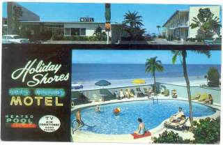 FL St. Petersburg, Holiday Shores Motel c.1965 POSTCARD  