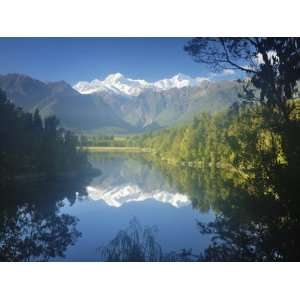 Lake Matheson, Mount Tasman and Mount Cook, Westland Tai Poutini 