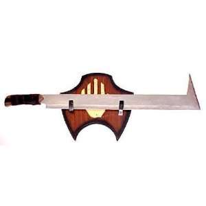  Urik Hai Scimitar Sword and Plaque