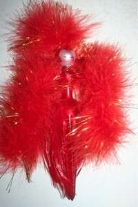 Radko 8 Red Italian Dancer Showgirl Glass Ornament  