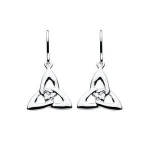  Kit Heath Sterling Silver Interlinked Trinity Knot Dangle Earrings 