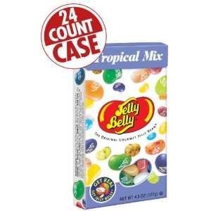 Jelly Belly Tropical Mix   4.5 oz Flip Top Boxes   24 Count Case